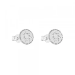 Pendientes Mountain Redondos de Plata
