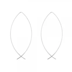 Pendientes Pez de Plata 60mm