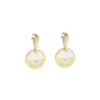 Pendientes Plata Dorada y Nácar Eguzkilore