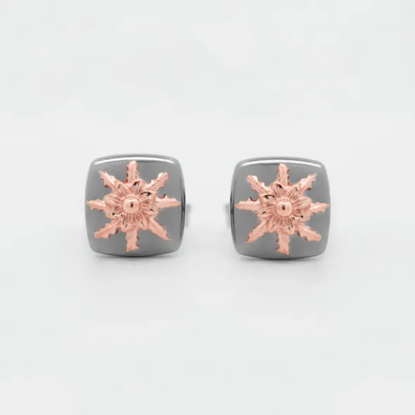 Pendientes Q2 Plata Negra y Eguzkilore Rosa