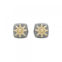 Pendientes Q2 Plata Negra y Eguzkilore Dorado