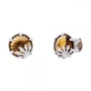 Pendientes Queen3 Plata y Cristal Citrino