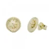 Pendientes Radial Plata Dorada