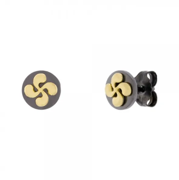 Pendientes R-Chic Lauburu Plata Dorada