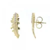 Pendientes Trepador Mari Plata Dorada y Circonitas