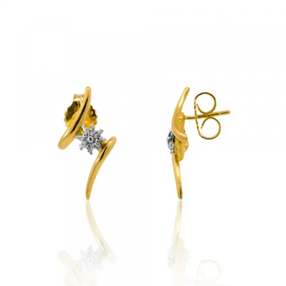 Pendientes Tximist de Plata Bicolor