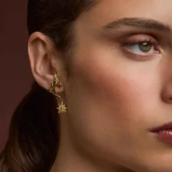Pendientes Ur de Plata Dorada
