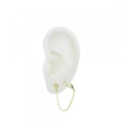 Piercing Eguzkilore Cadena Plata Dorada y Cripa