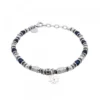 Pulsera Acero con Lapislázuli