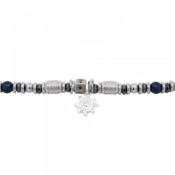 Pulsera Acero con Lapislázuli