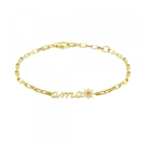 Pulsera Ama Bayona Plata Dorada