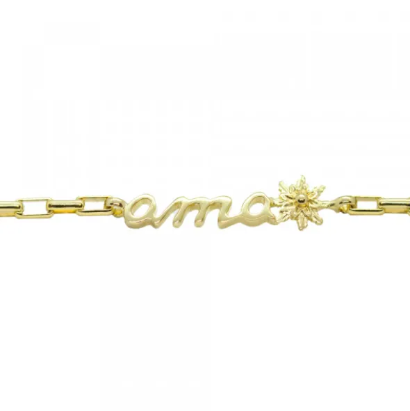 Pulsera Ama Bayona Plata Dorada