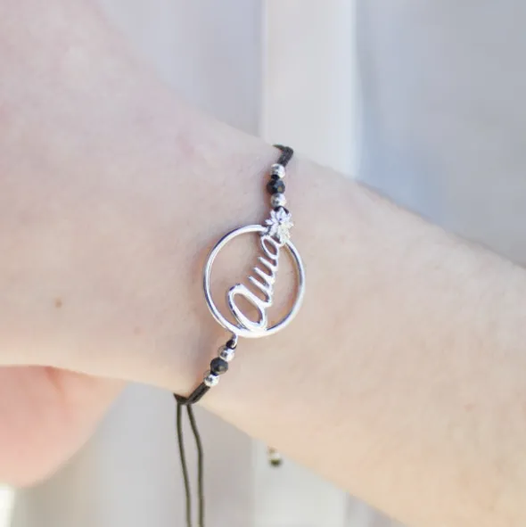 Pulsera Ama Calada Plata