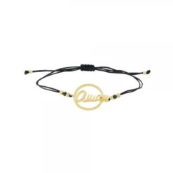 Pulsera Ama Calada Plata Dorada