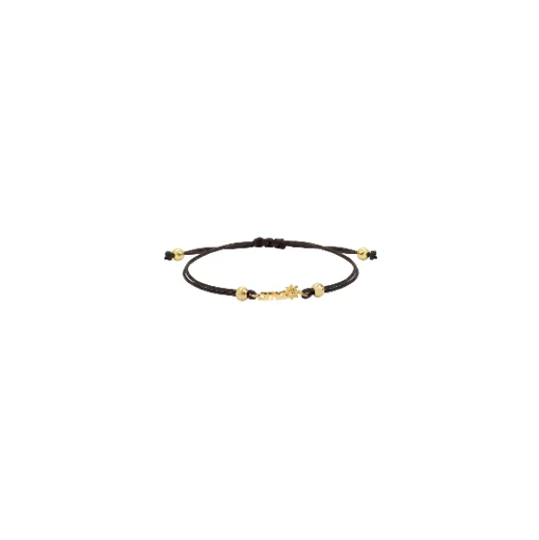 Pulsera Ama Macramé de Plata Dorada