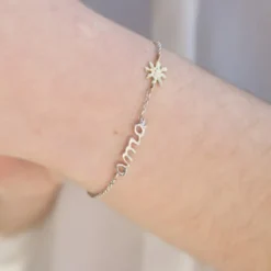 Pulsera Ama Plata y Eguzkilore Dorado