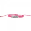 Pulsera Ama Rosa Plata con Acabado Rústico