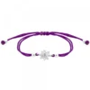 Pulsera Basic Colors Hilo Morado Plata