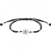 Pulsera Basic Colors Hilo Negro y Circonita Negra