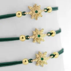Pulsera Basic Colors Verde Eguzkilore Dorado