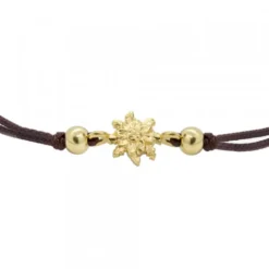 Pulsera Basic Marrón Eguzkilore Plata Dorada