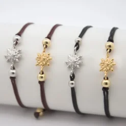 Pulsera Basic Negra Eguzkilore Plata