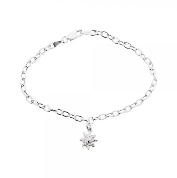 Pulsera Cadena Rolo Alargada Plata