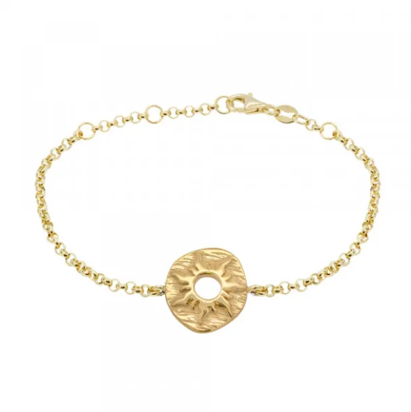 Pulsera Chapa Etrusca Mountain Plata Dorada