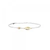 Pulsera Chapa Infinito Calado y Eguzkilore Plata Dorada