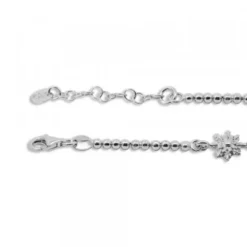 Pulsera de Plata con 3 Eguzkilore y Eslabones Grafilada