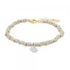 Pulsera Eguzkilore Martelé Plata Bicolor