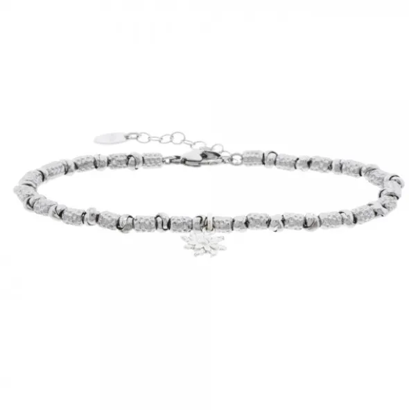 Pulsera Eguzkilore Troquelada Plata