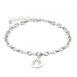Pulsera Eslabón Barco Eguzkilore Plata