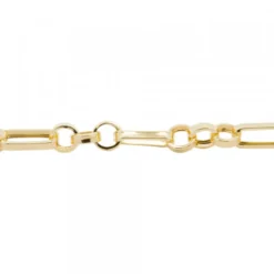 Pulsera Eslabones 3+1 de Plata Dorada