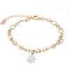 Pulsera Eslabones Eguzkilore Plata Dorada