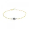 Pulsera Eslabones Plata Dorada y Eguzkilore Plata