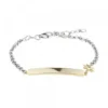 Pulsera Identidad Infantil Plata Dorada Personalizable