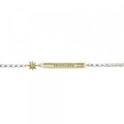 Pulsera Identidad Infantil Plata Dorada Personalizable
