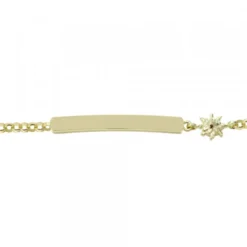 Pulsera Identidad Plata Dorada Eguzkilore Personalizable