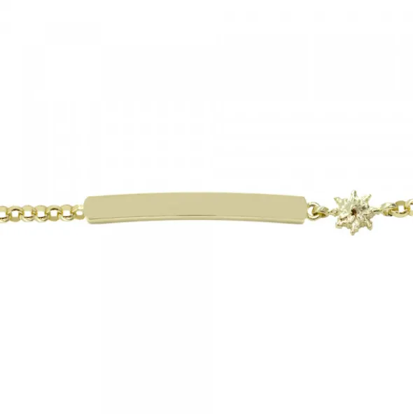 Pulsera Identidad Plata Dorada Eguzkilore Personalizable