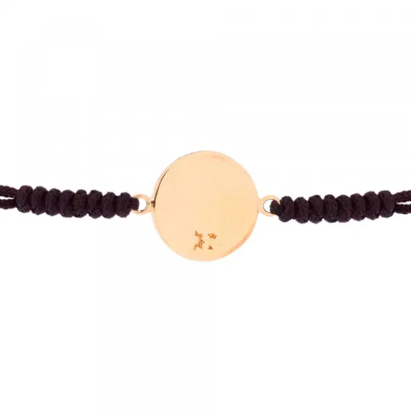 Pulsera Lauburu Redondo Plata Dorada Negra