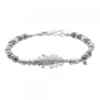 Pulsera Mari Bolitas Plata y Circonitas Blancas