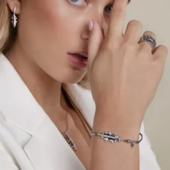 Pulsera Mari Plata y Circonitas Blancas