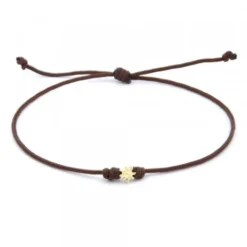 Pulsera Mik Marrón Eguzkilore Oro