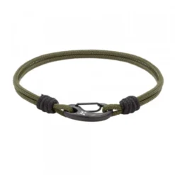Pulsera Mosquetón Eguzkilore y Nylon Verde