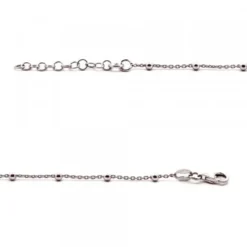 Pulsera Mountain de Plata con Cadena de Bolitas