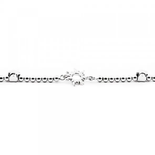 Pulsera Mountain de Plata con Estrellas y Bolitas