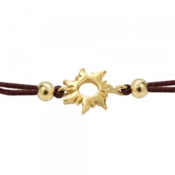 Pulsera Mountain Plata Dorada de Macramé