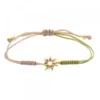 Pulsera Mountain Verde y Topo Dorada