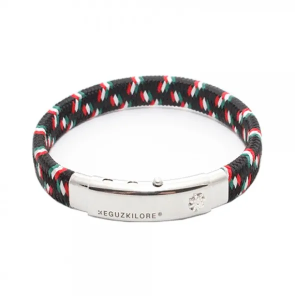 Pulsera Nylon Multicolor Chapa Eguzkilore